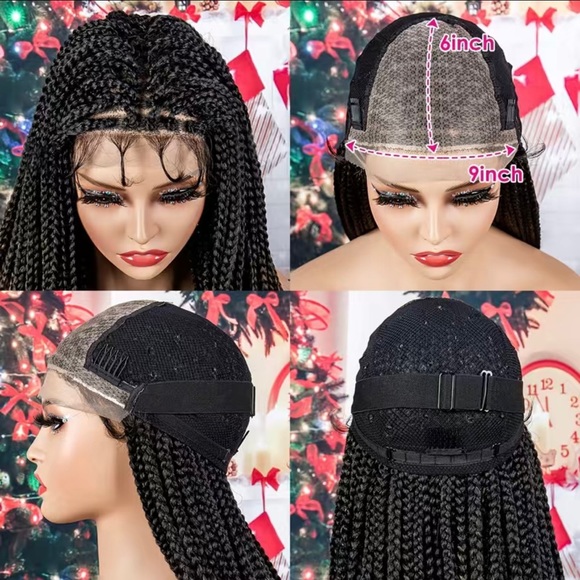 9x6 Ombré Box Braids Lace with Curly Ends - Picture 2 of 3